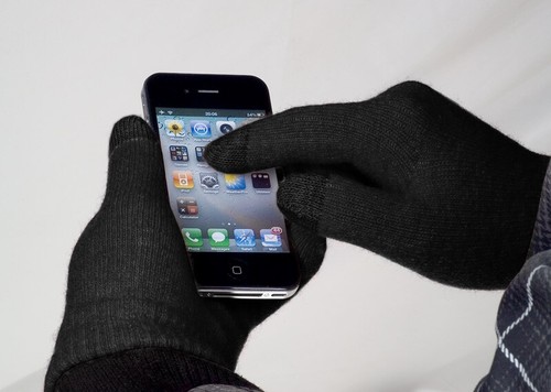 Guanti touch screen neri - , per